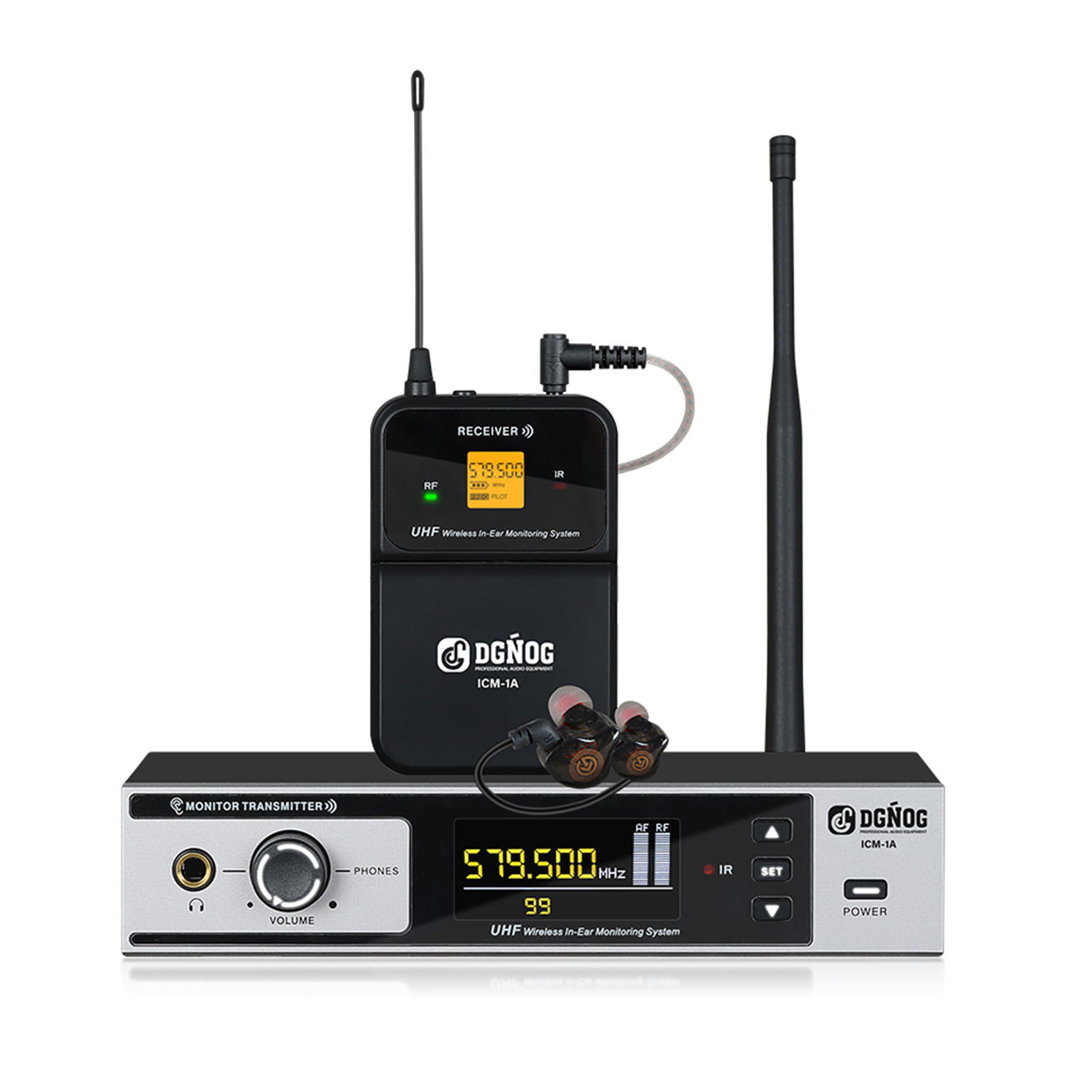 ICM-1A wireless in ear monitoring system view 1