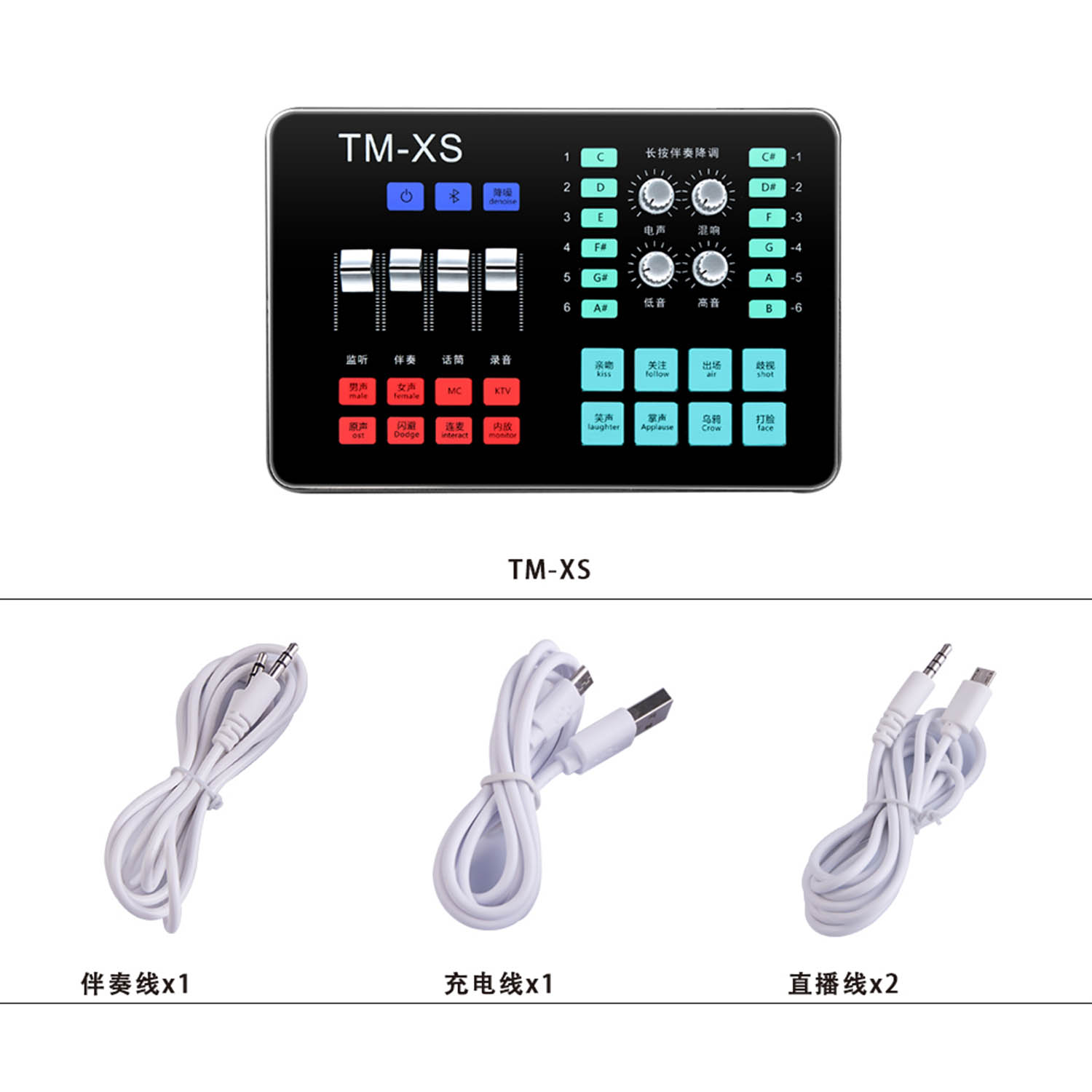 TM-XS Bluetooth KTV live audio interface view 4