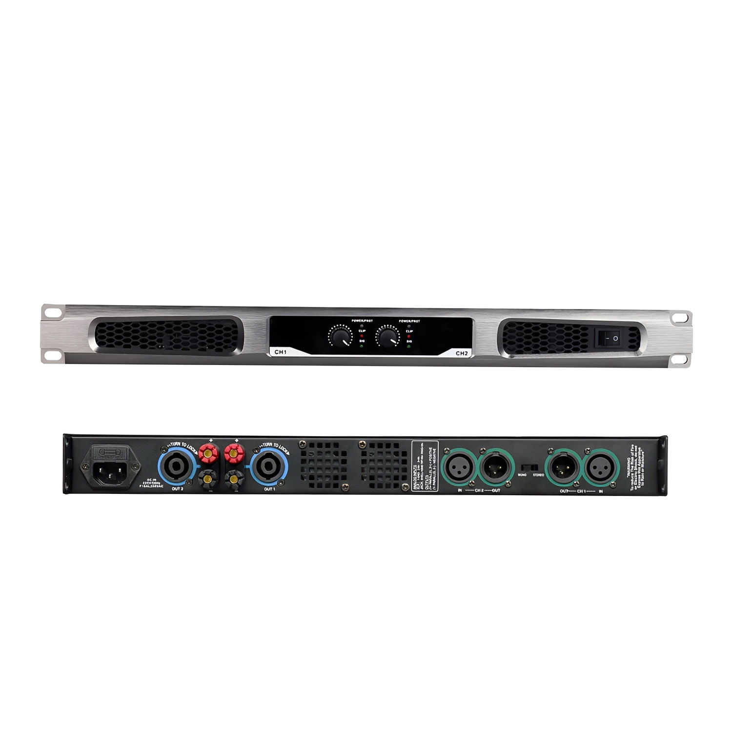 DG2500 digital power amplifier view 1