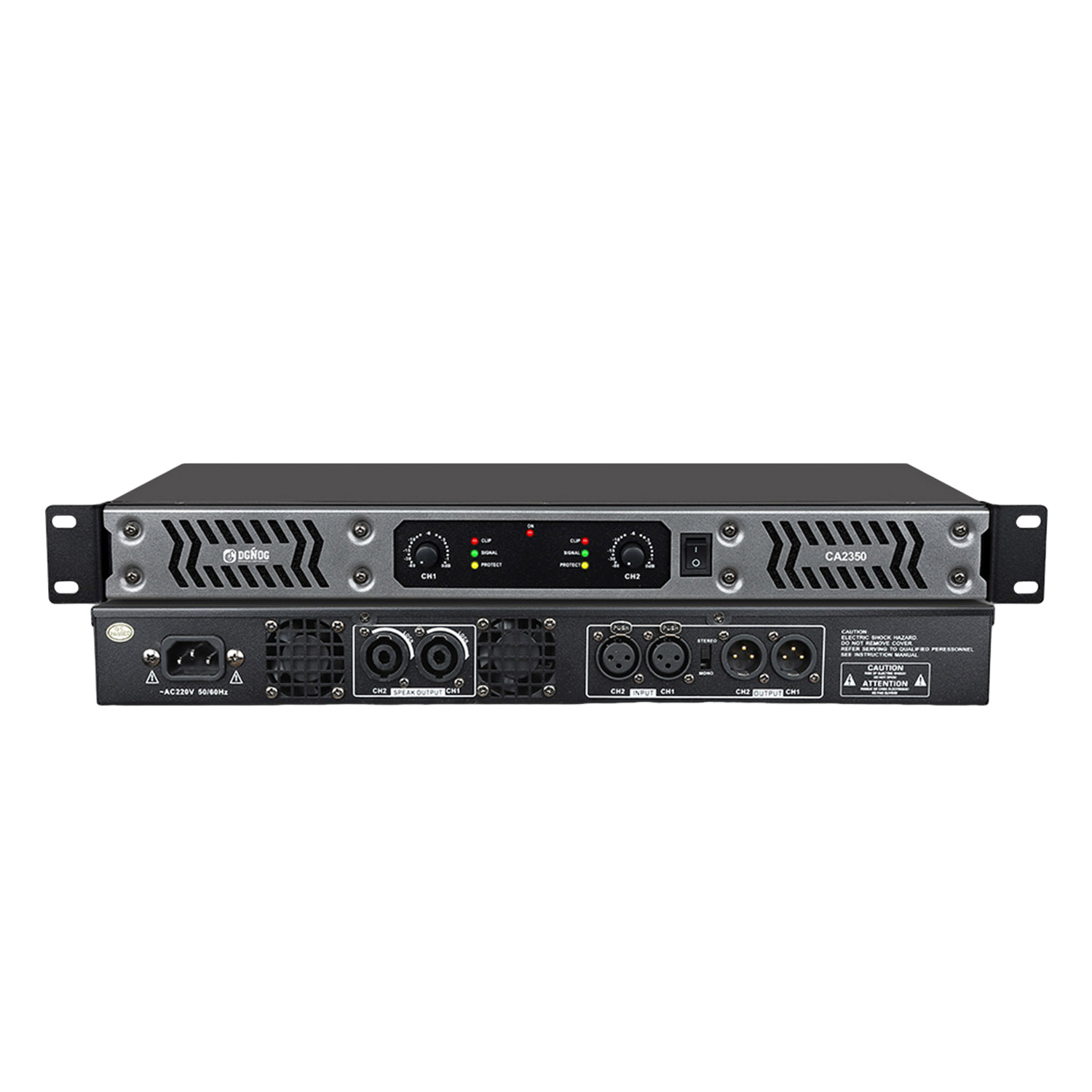 CA2350 four channel digital power amplifier view 1