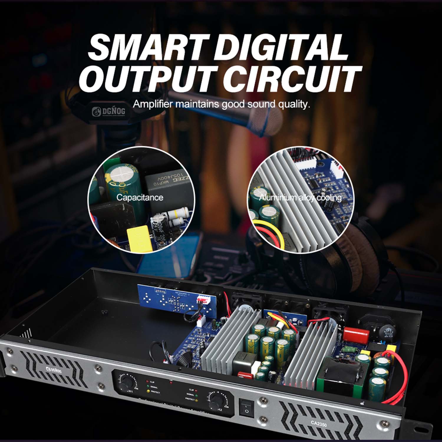 CA2350 four channel digital power amplifier view 5