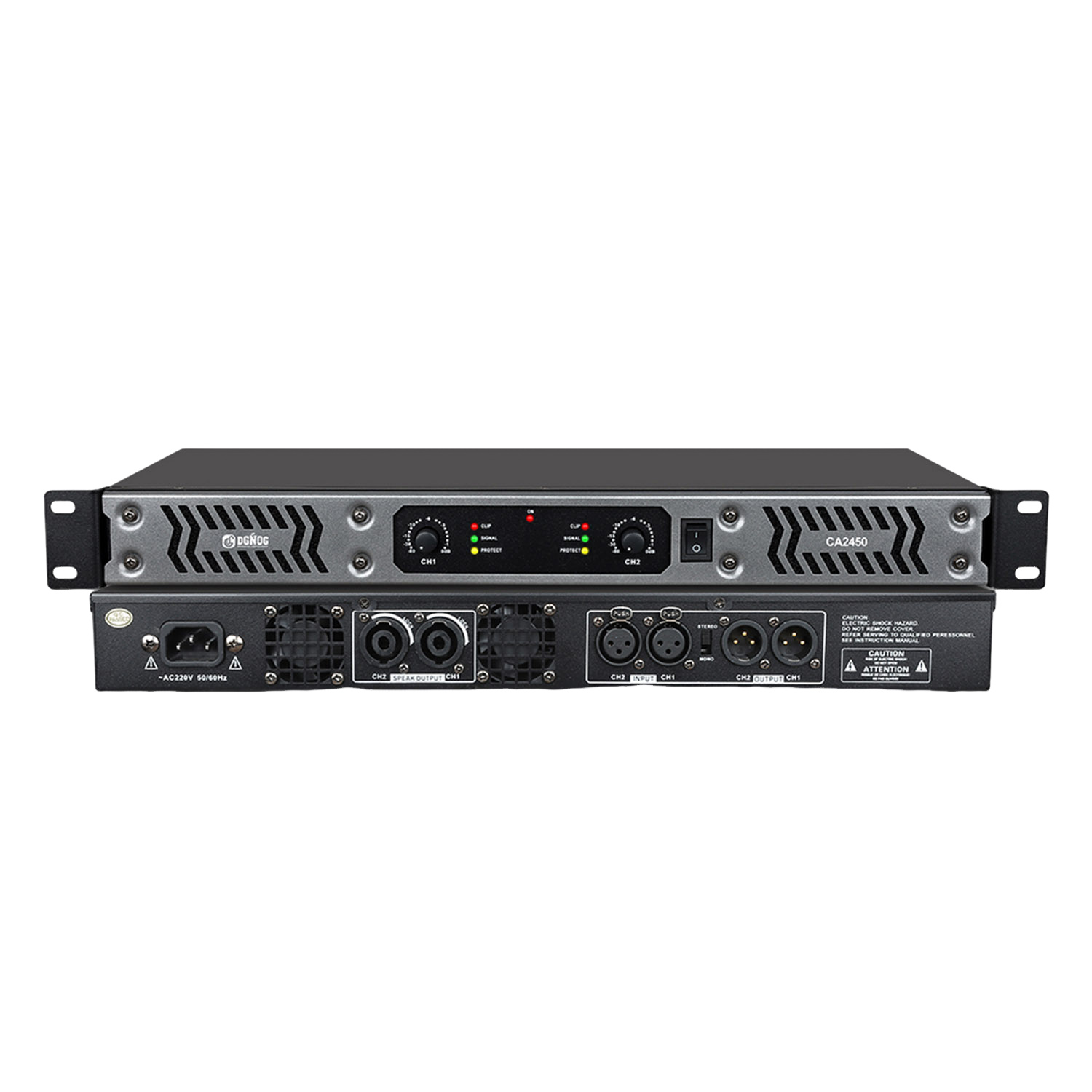 CA2450 four channel digital power amplifier view 1