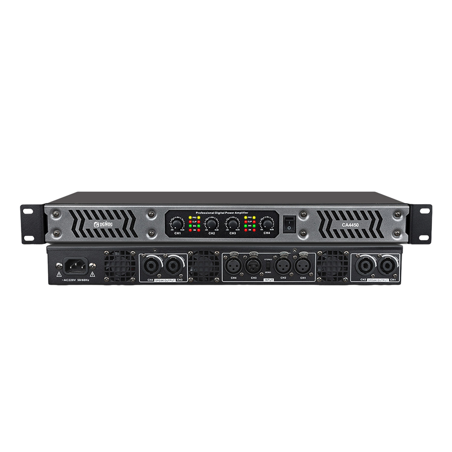 CA4450 four channel digital power amplifier view 1