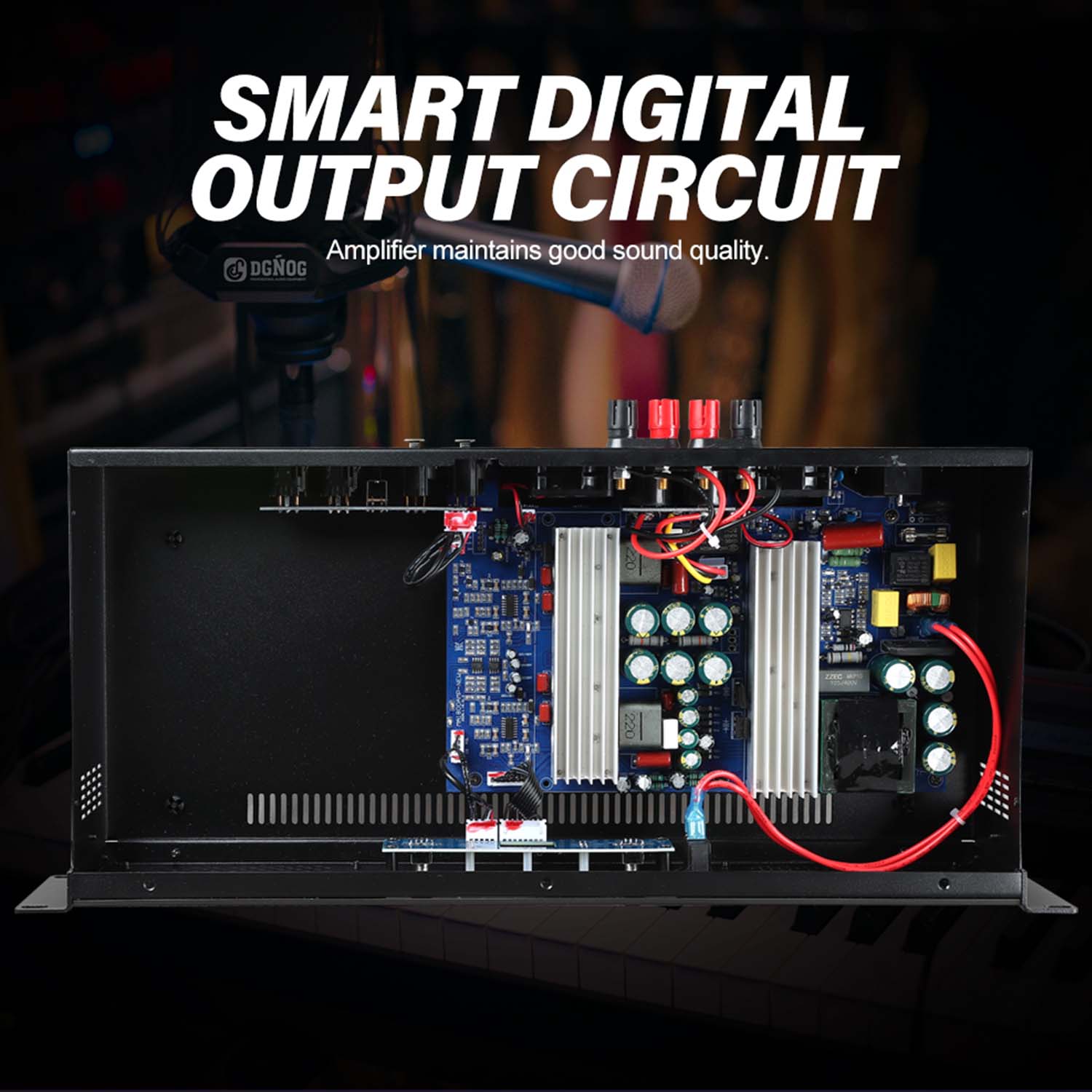 BM2500 digital power amplifier view 5