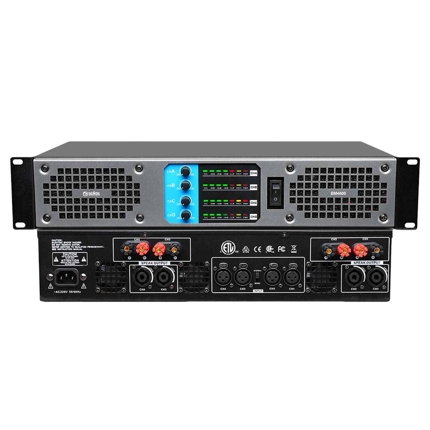 BM4600 digital power amplifier view 1