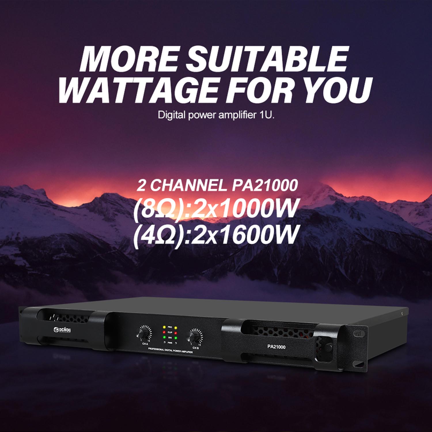 PA21200 digital power amplifier view 4