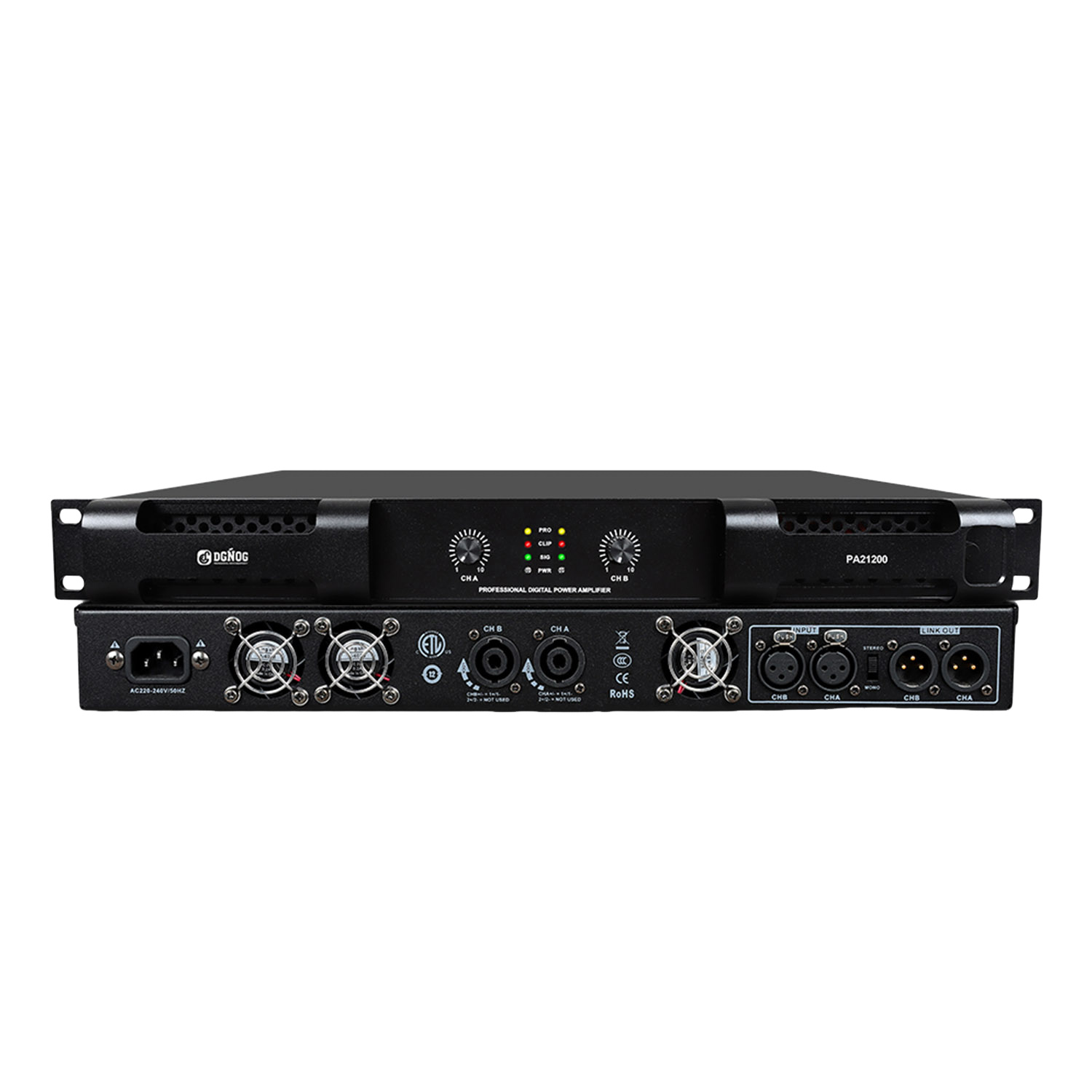 PA21200 digital power amplifier view 1