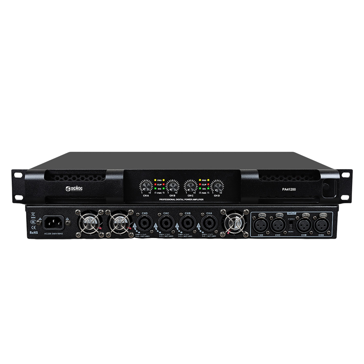 PA41200 digital power amplifier view 1