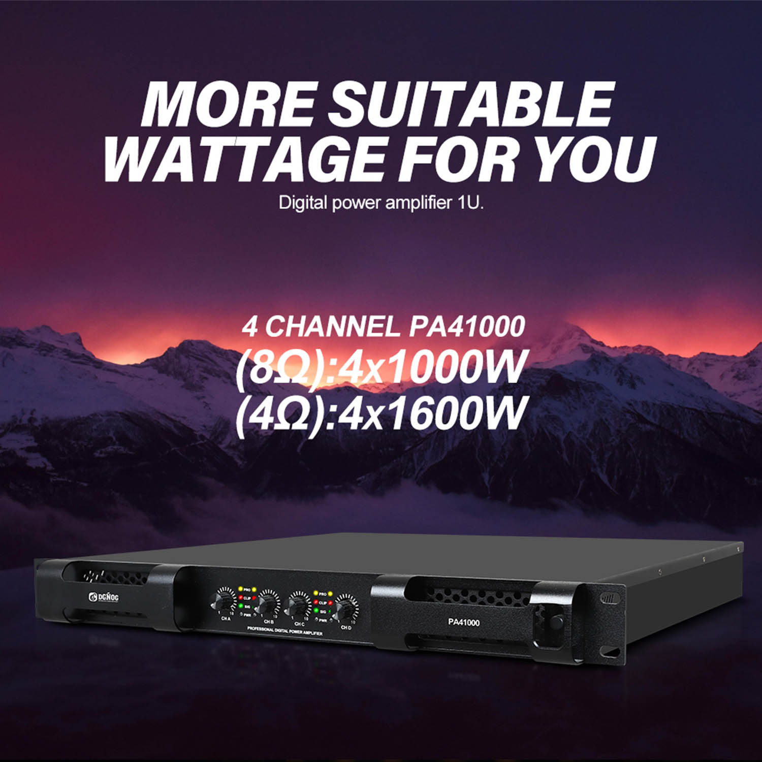 PA41200 digital power amplifier view 4