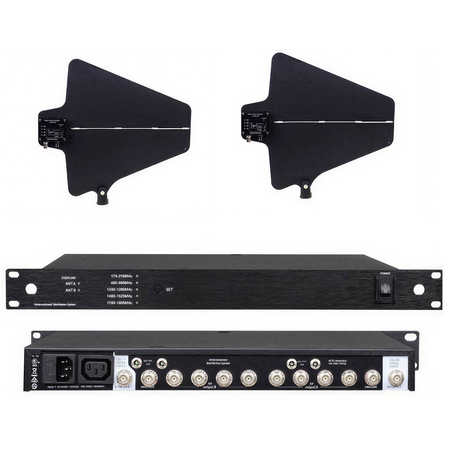 UA87+U87 10-channel microphone antenna amplifier view 1