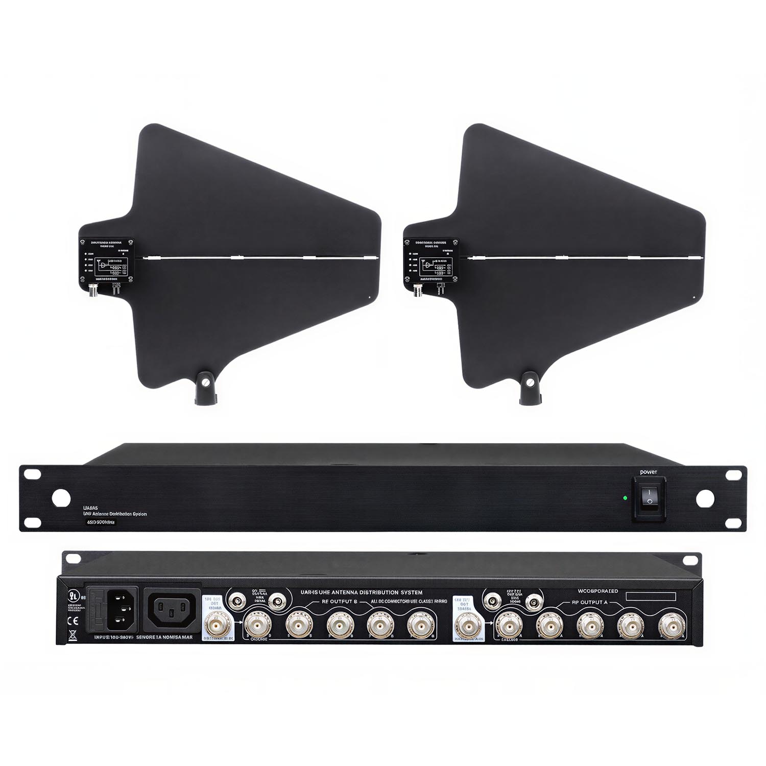 UA845+U87 10-channel microphone antenna amplifier view 1