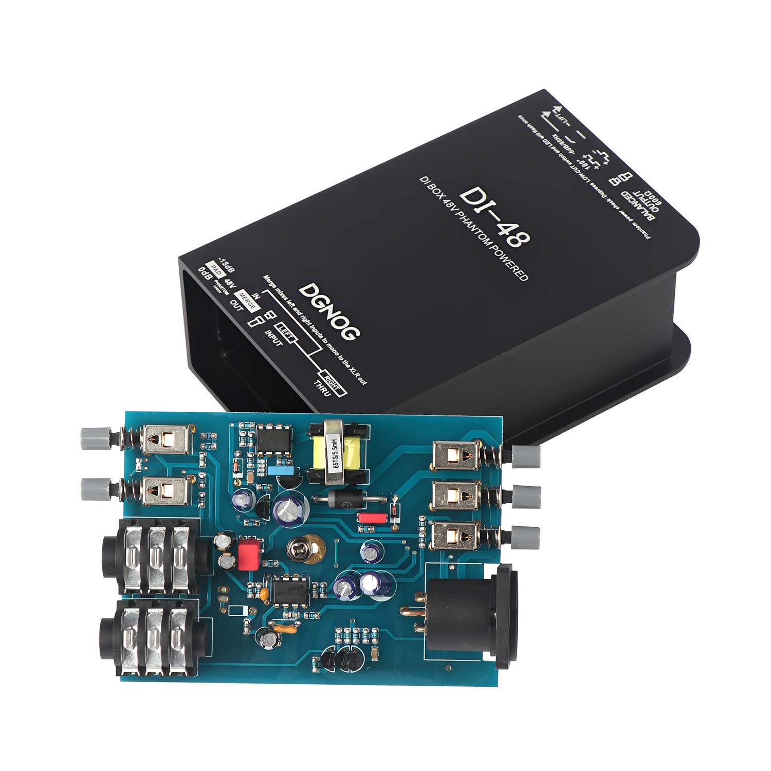 DI-48 active 48V DI box view 2
