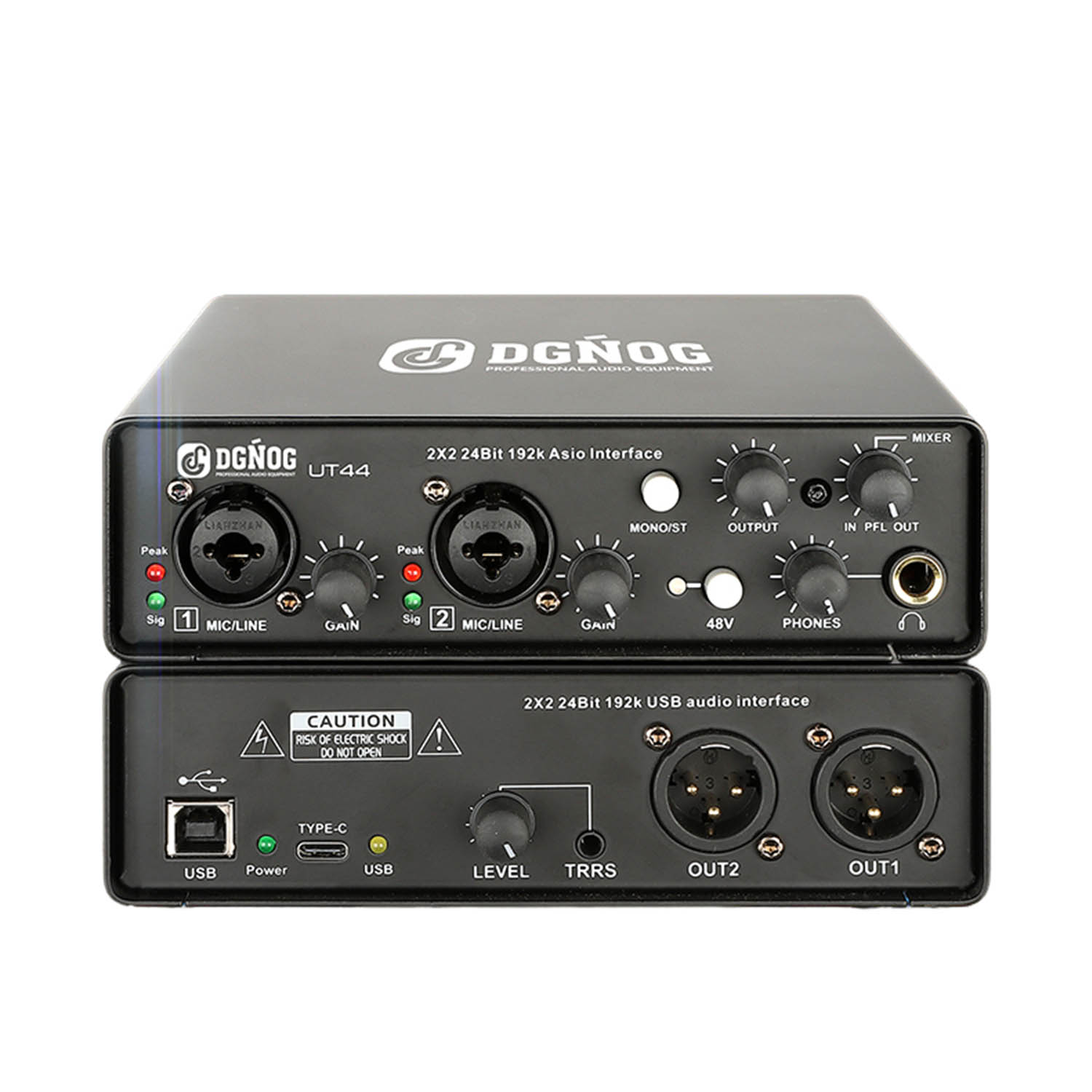 UT44 professional audio interface view 1