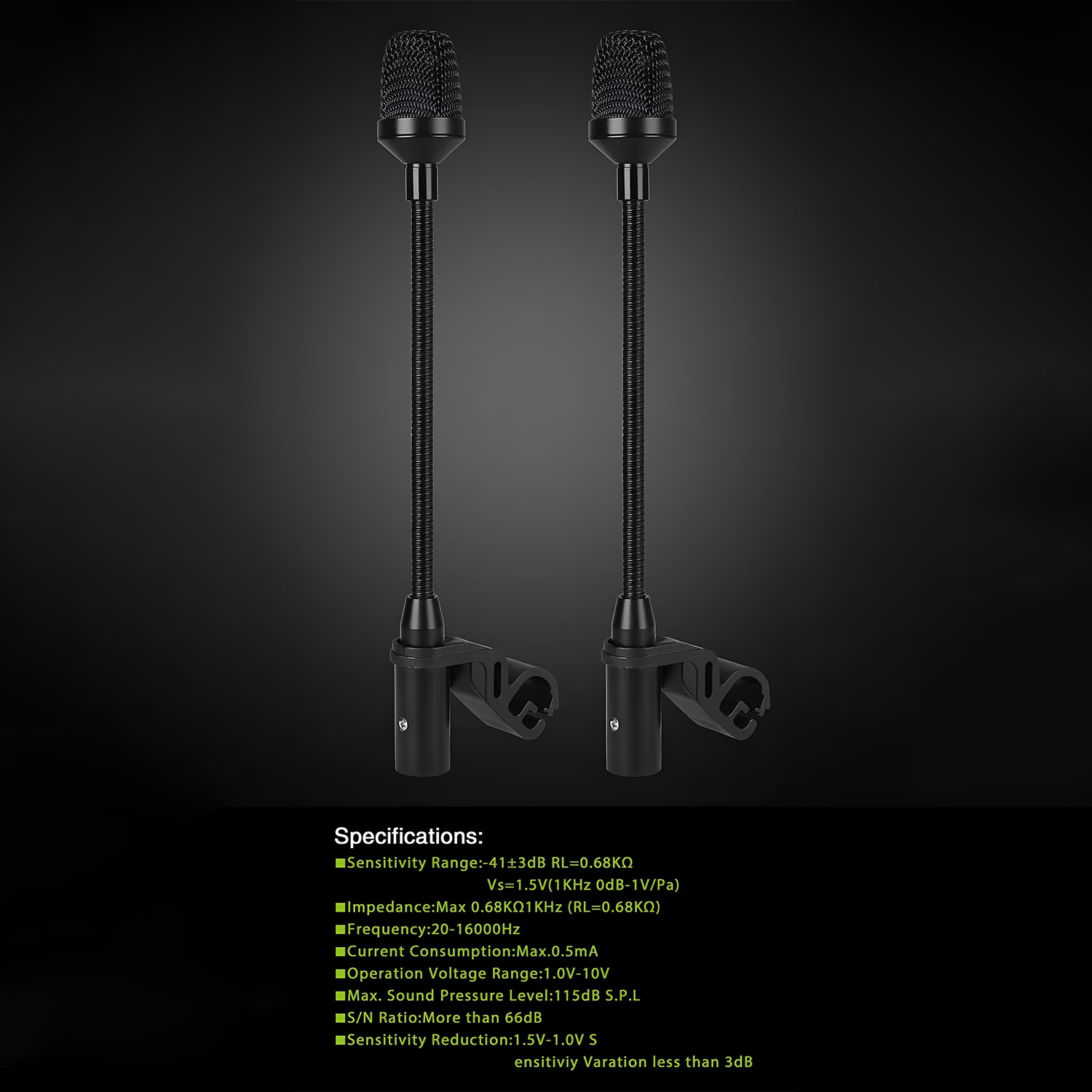 QRK-7 drum microphone kit view 2