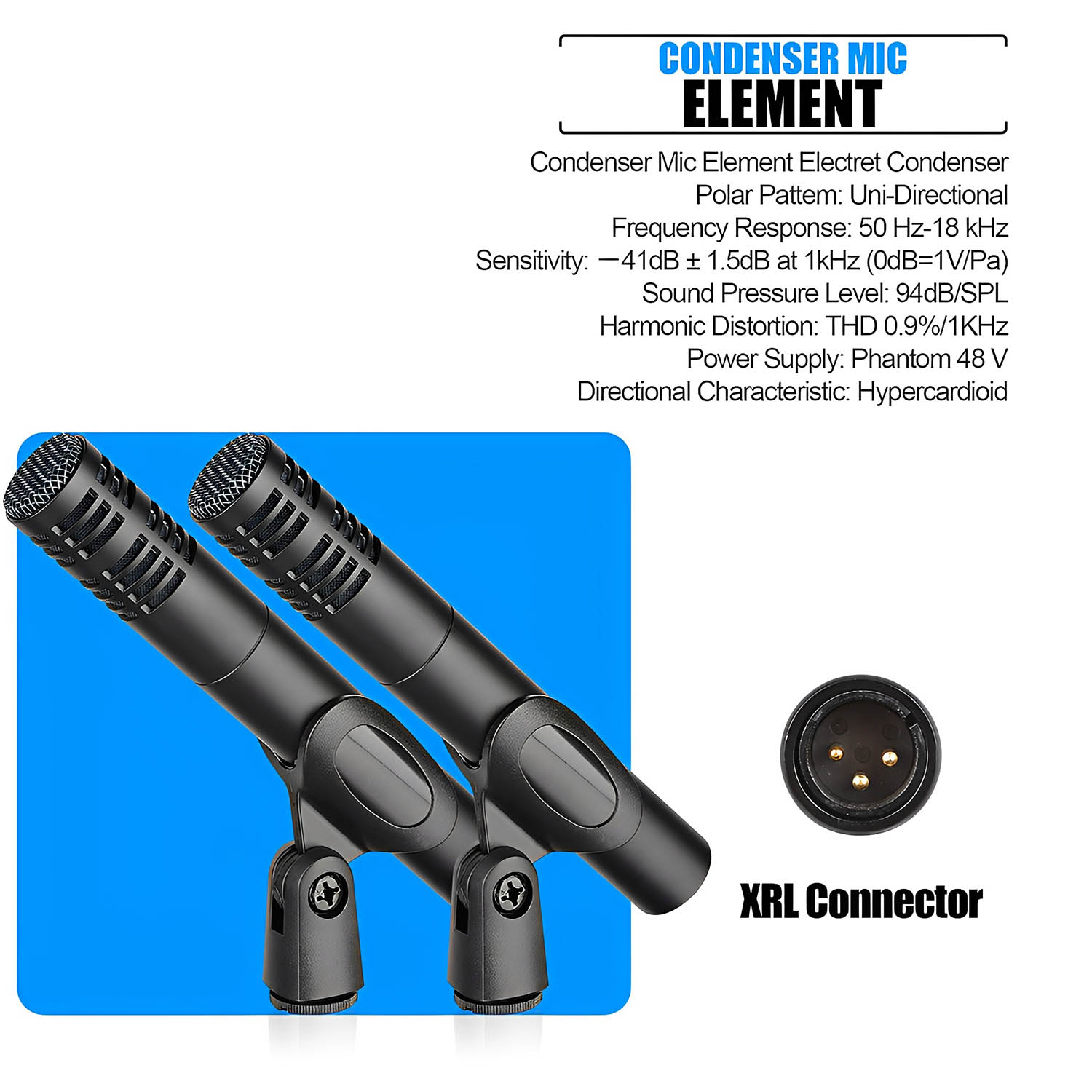 E900 seven-piece drum microphone pack view 4