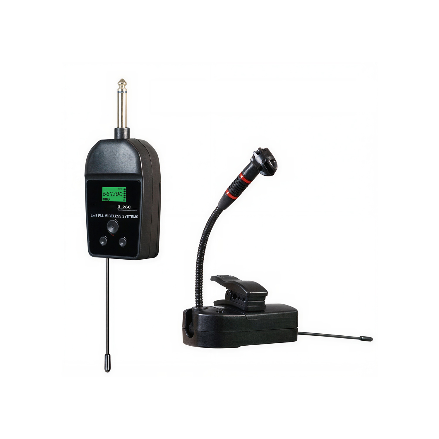 U-360 saxophone-specific clip package wireless microphone system view 1
