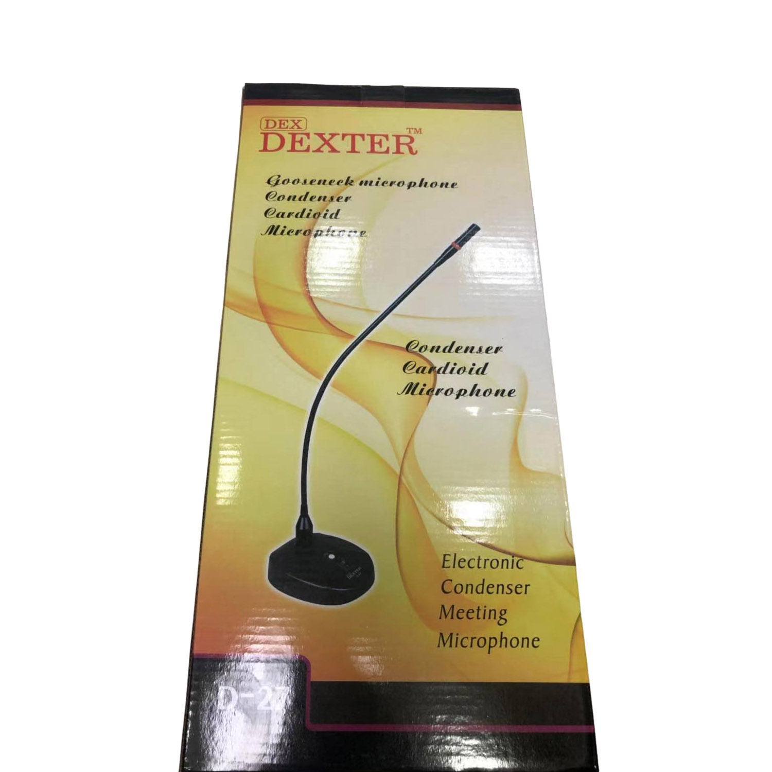 D27 counter gooseneck microphone with light ring view 2