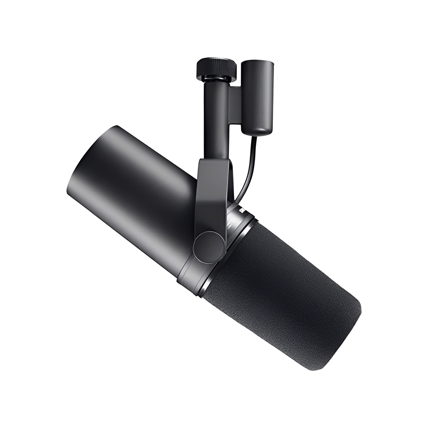 SM7B black XLR dynamic microphone view 1