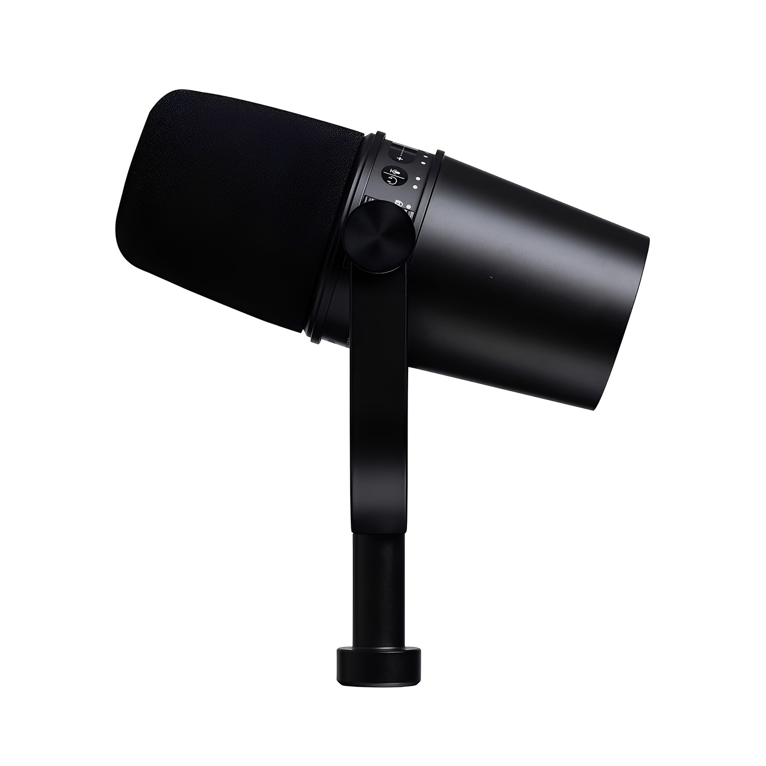 MV7 black USB XLR podcast microphone view 3