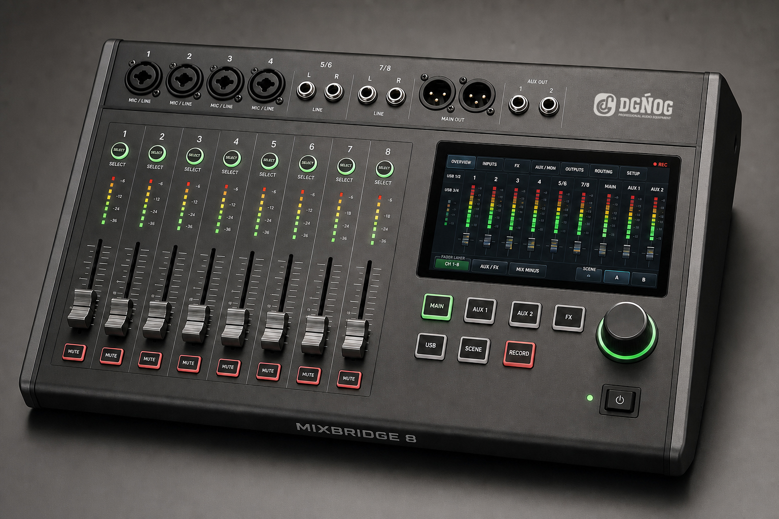 DGNOG MixBridge 8 compact digital mixer concept