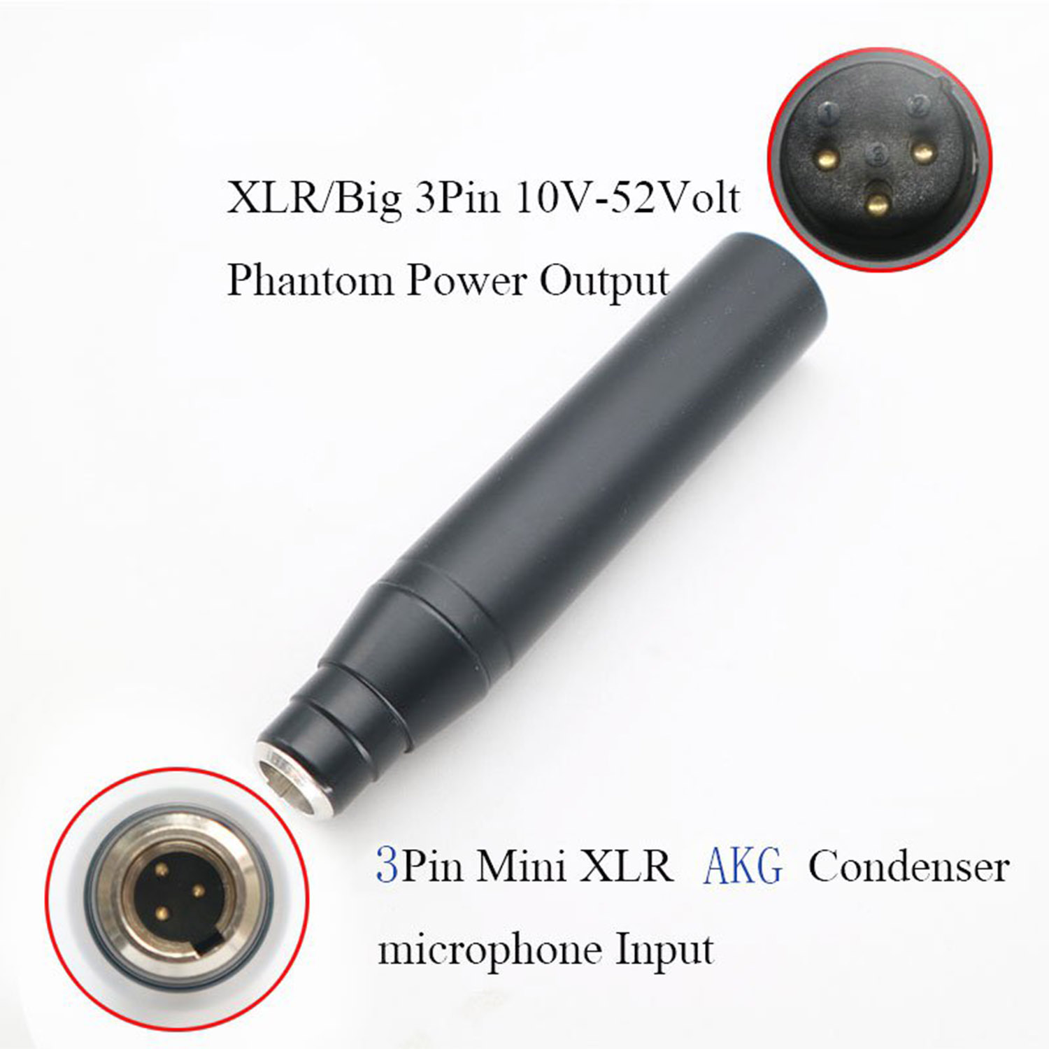TA4F phantom power adapter product view 4