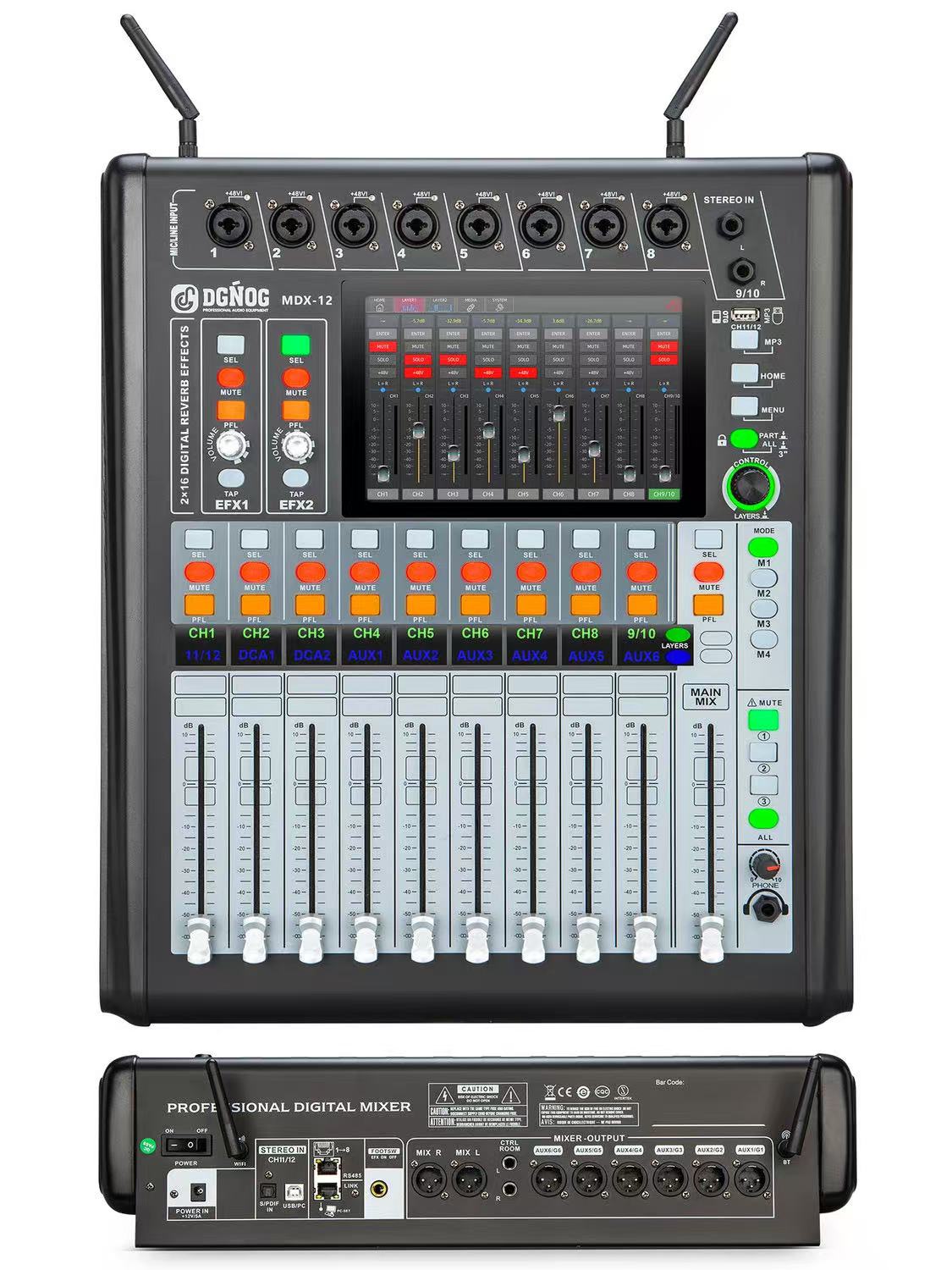 MDX-12 12-Channel Professional Digital Mixer
