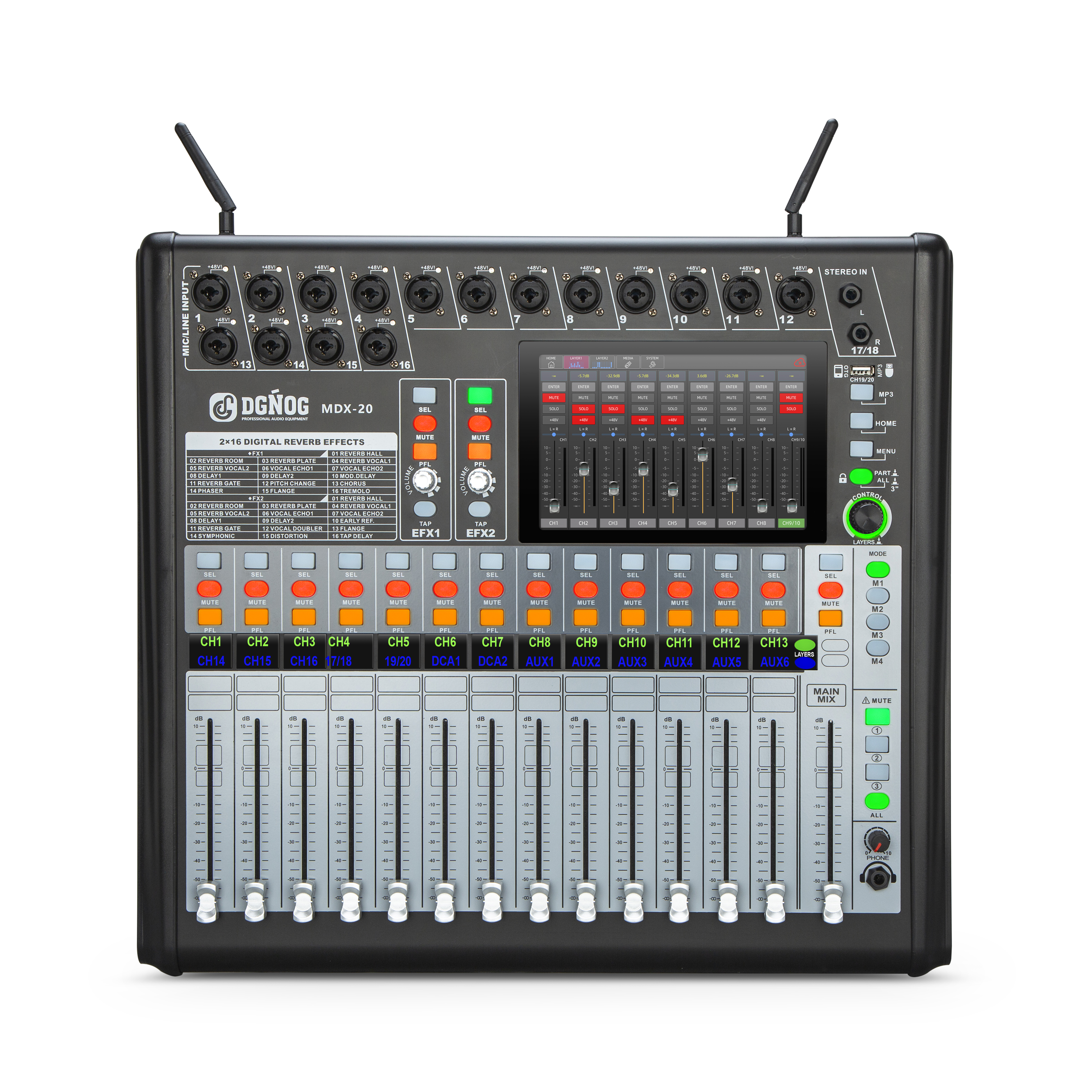 MDX-20 20-Channel Professional Digital Mixer