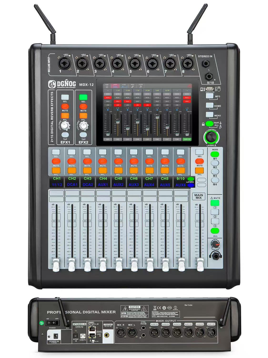 MDX-12 12-Channel Professional Digital Mixer
