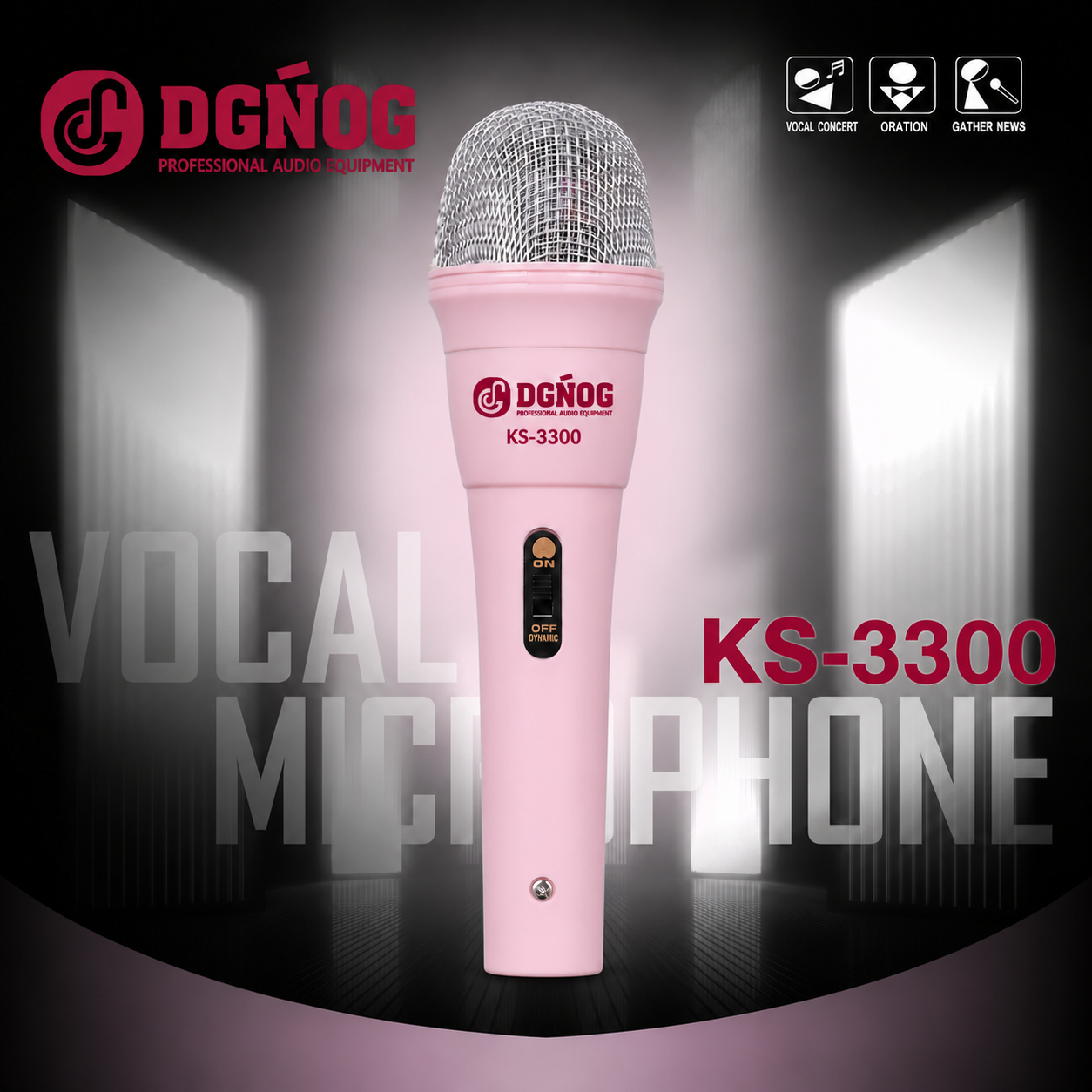 DGNOG KS-3300 microphone close-up