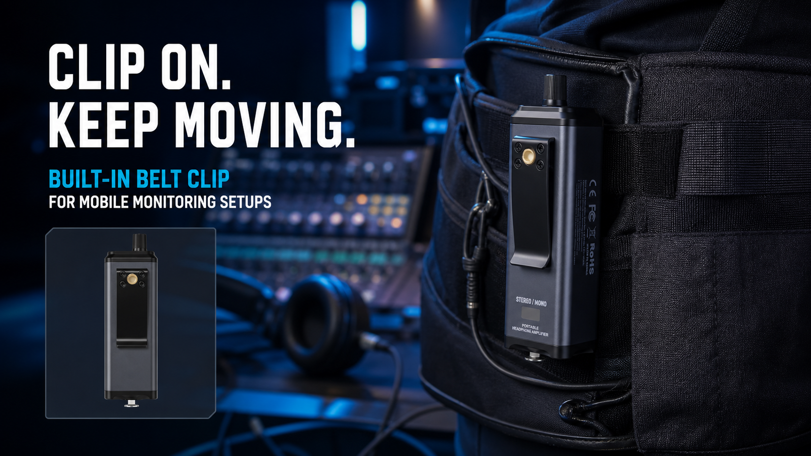EMPX Portable Professional Monitor Headphone Amplifier product view