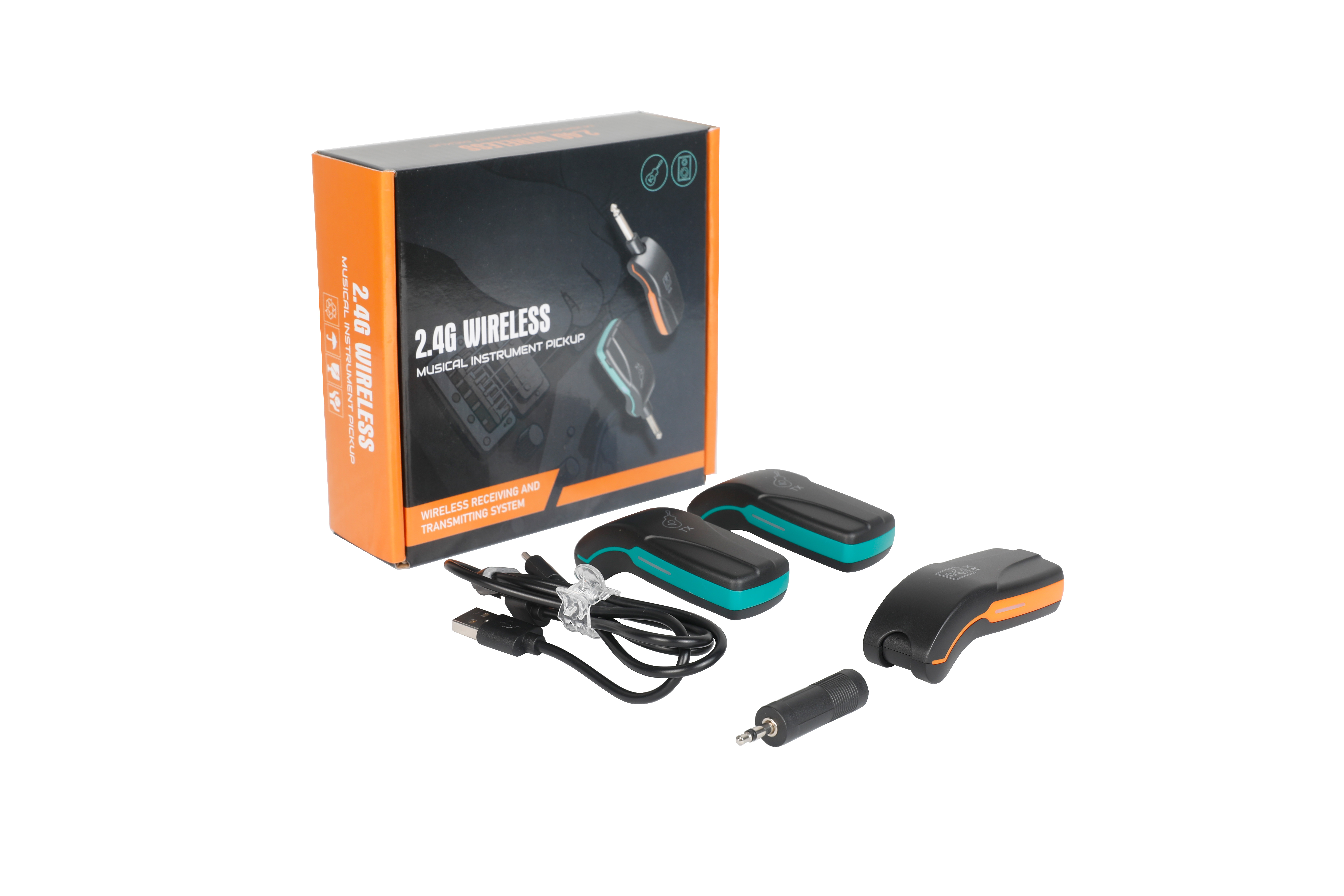 DGNOG AEROLINK GX2 DUO 2.4GHz Wireless Guitar System (2 TX + 1 RX) product view