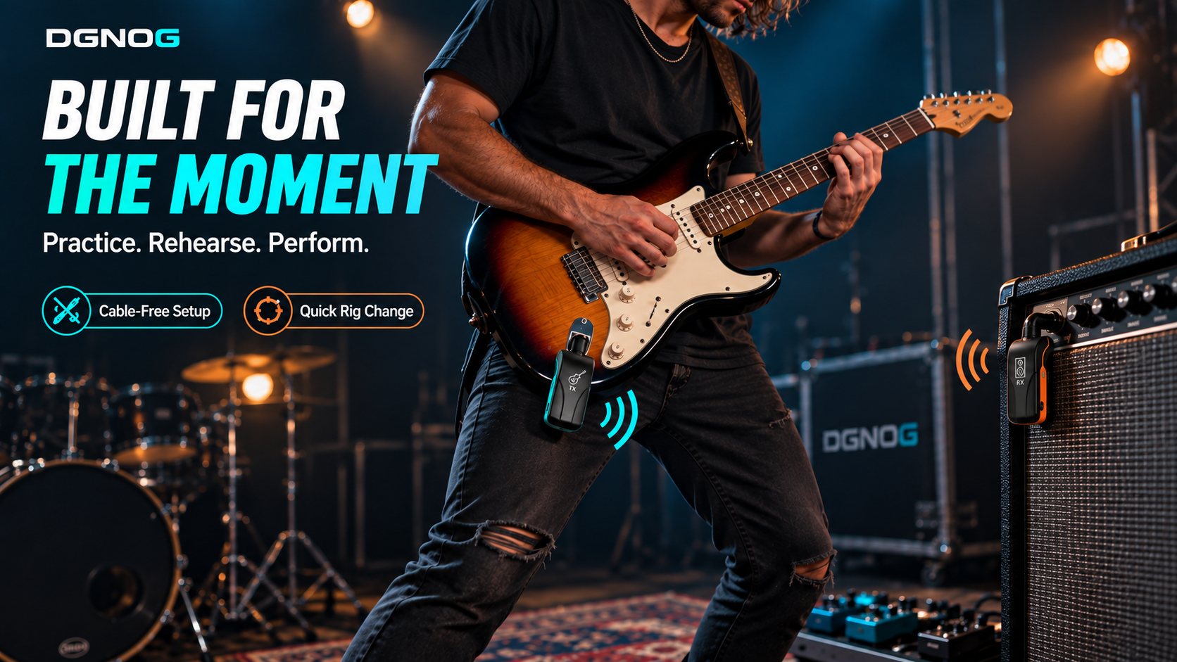 DGNOG AEROLINK GX2 DUO for practice rehearsal and live stage