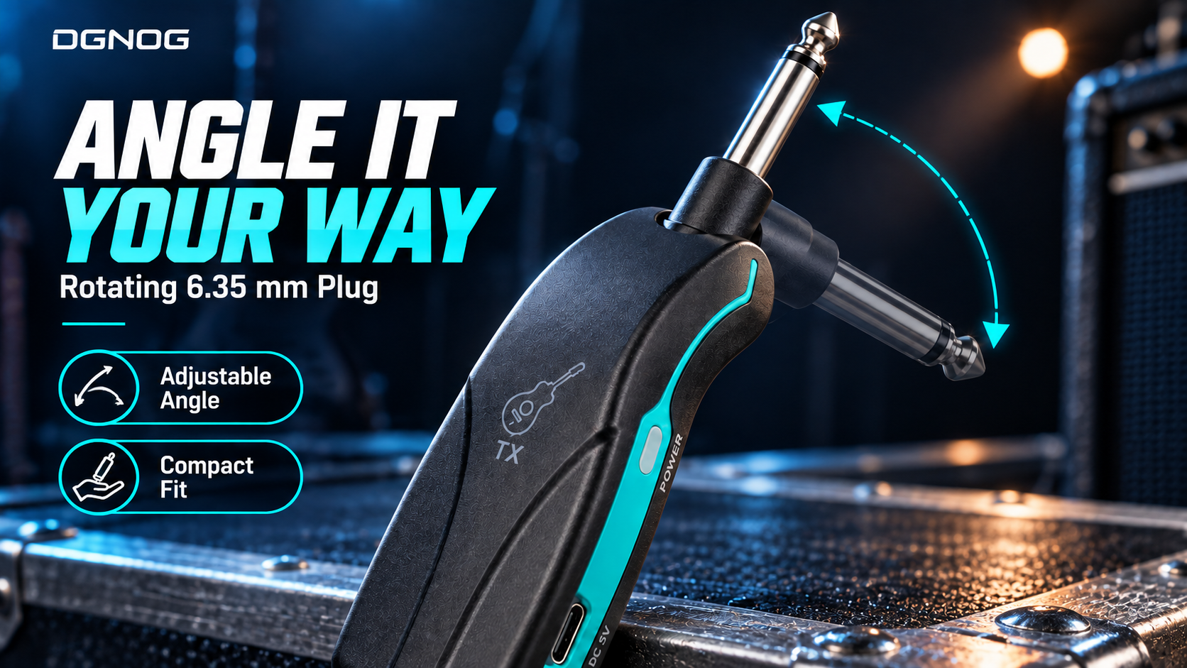 DGNOG AEROLINK GX2 DUO rotating 6.35 mm plug design